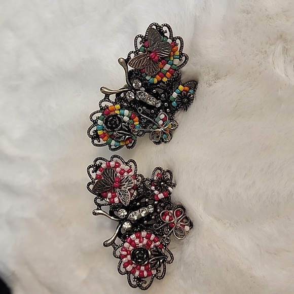 Butterfly Beaded rings - Picture 1 of 4
